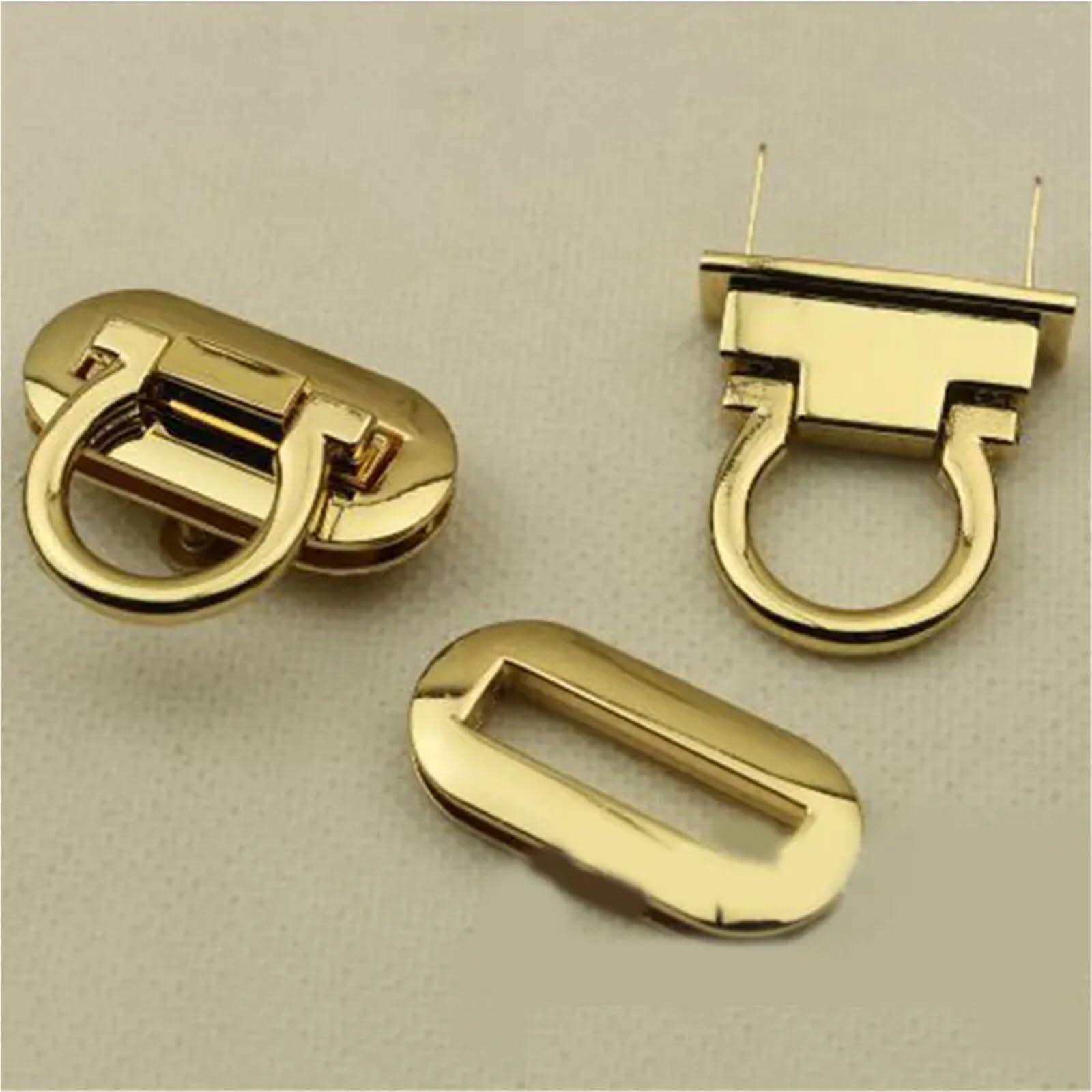 Skręć zamek, zamknij portfel, Metalowe zapięcia do torebek, opakowanie 10 sztuk, wielokolorowe(Gold)