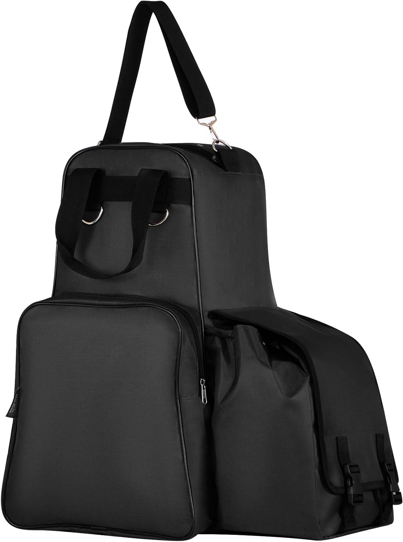 Equestrian Pack Equipment Multi-Functional Carry Bag for Boots Helmet Horsewhip Horse Riding Pack Equipment-Black