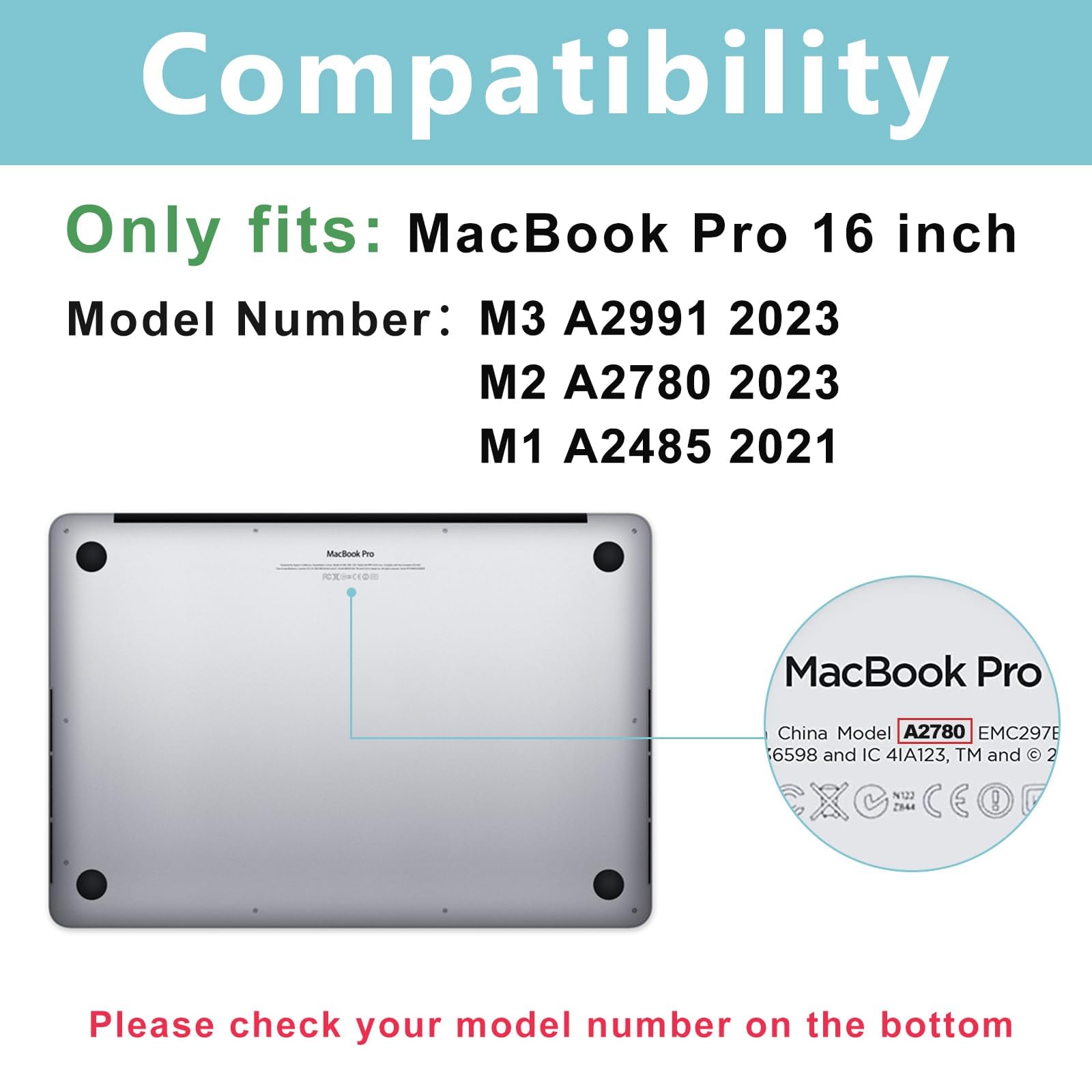 Dl3 Mobilak Compatible with MacBook Pro 16 inch Case 2023 2022 2021 Release M3 A2991 M2 A2780 M1 A2485 Pro Max Liquid Retina XDR Display Touch ID, Protective Plastic Hard Shell Cover Case (Blue)