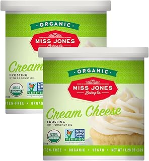 Miss Jones Baking Organic Buttercream Frosting, Perfect for Icing and De...