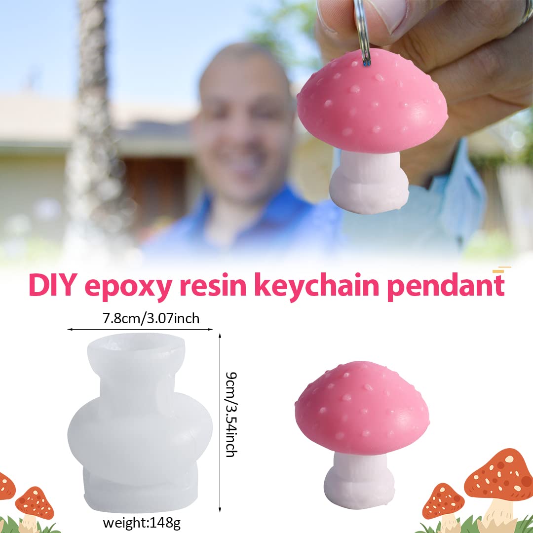 3-teilige Silikonformen Herbst - Pilz & Wichtel Gießformen Für DIY