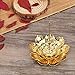 Accmor Zinc Alloy Incense Holder, Lotus Stick Incense Burner, Incense Holder for Stick/Coil/Cone Incense with Ash Catcher, Gold