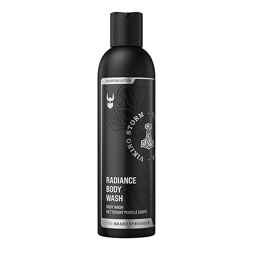 The Beard Struggle - Gel de baño Radiance - Colección Silver - Viking Storm - 240 mL  8 US fl. oz.