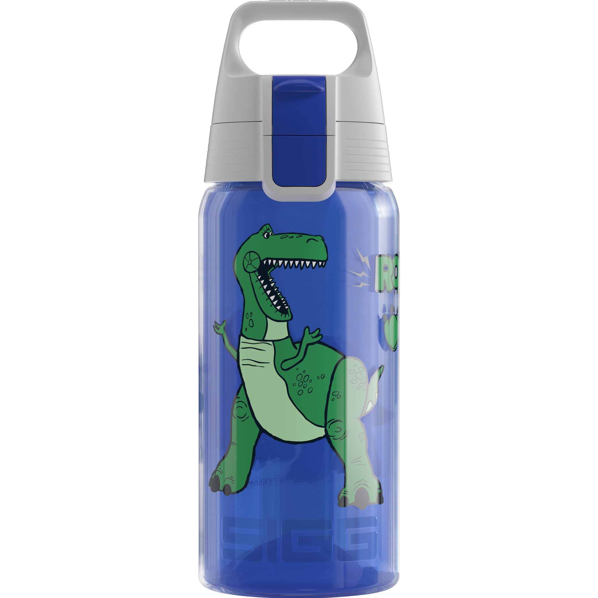 Sigg - Sports Water Bottle For Kids - Viva One Rex & Trixie- Suitable For Carbonated Drinks - Leakproof - Dishwasher Safe - BPA Free - School & Bike - Blue - 0.5L โ image 1