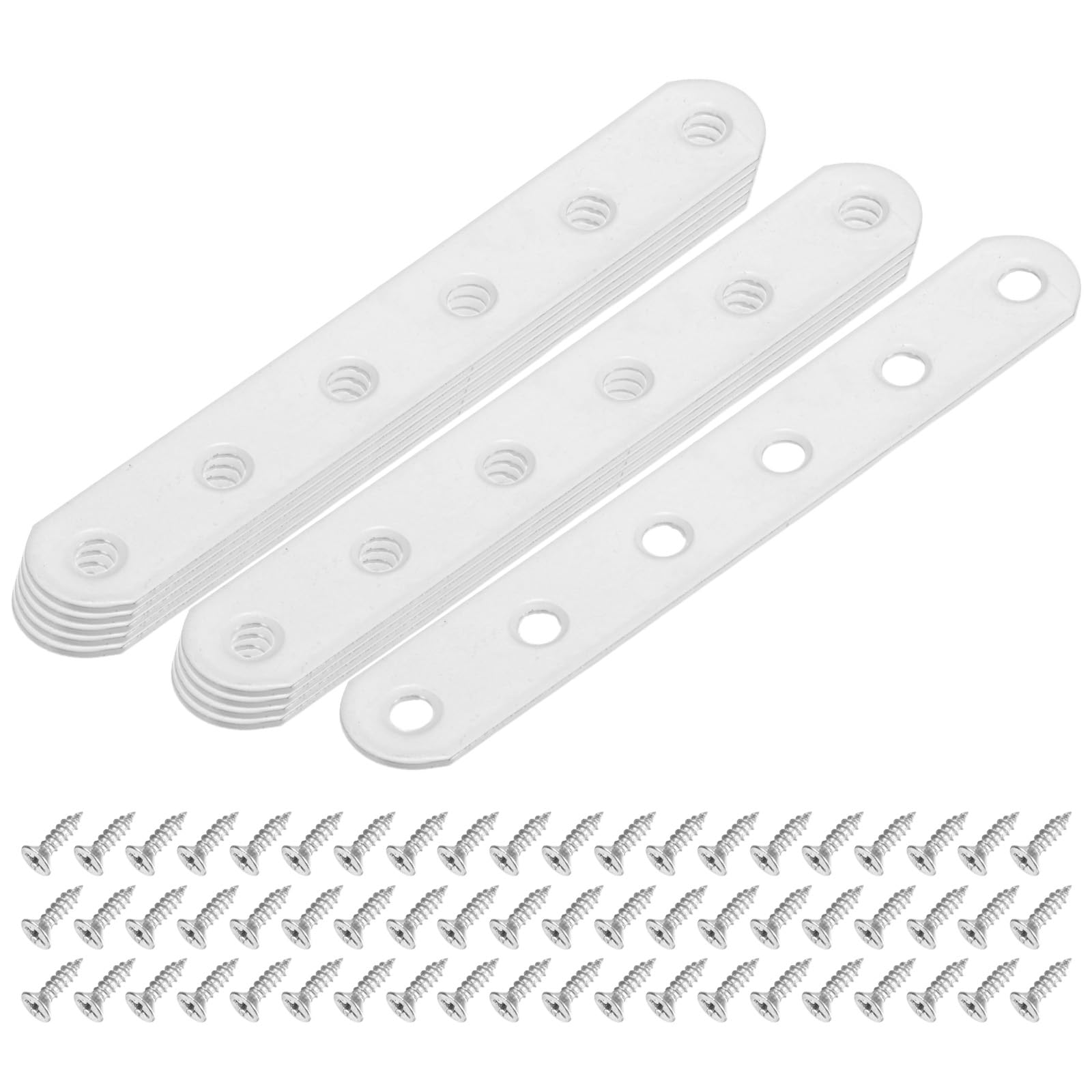 Support plat de renfort blanc pour réparer les meubles qui bougent 10x