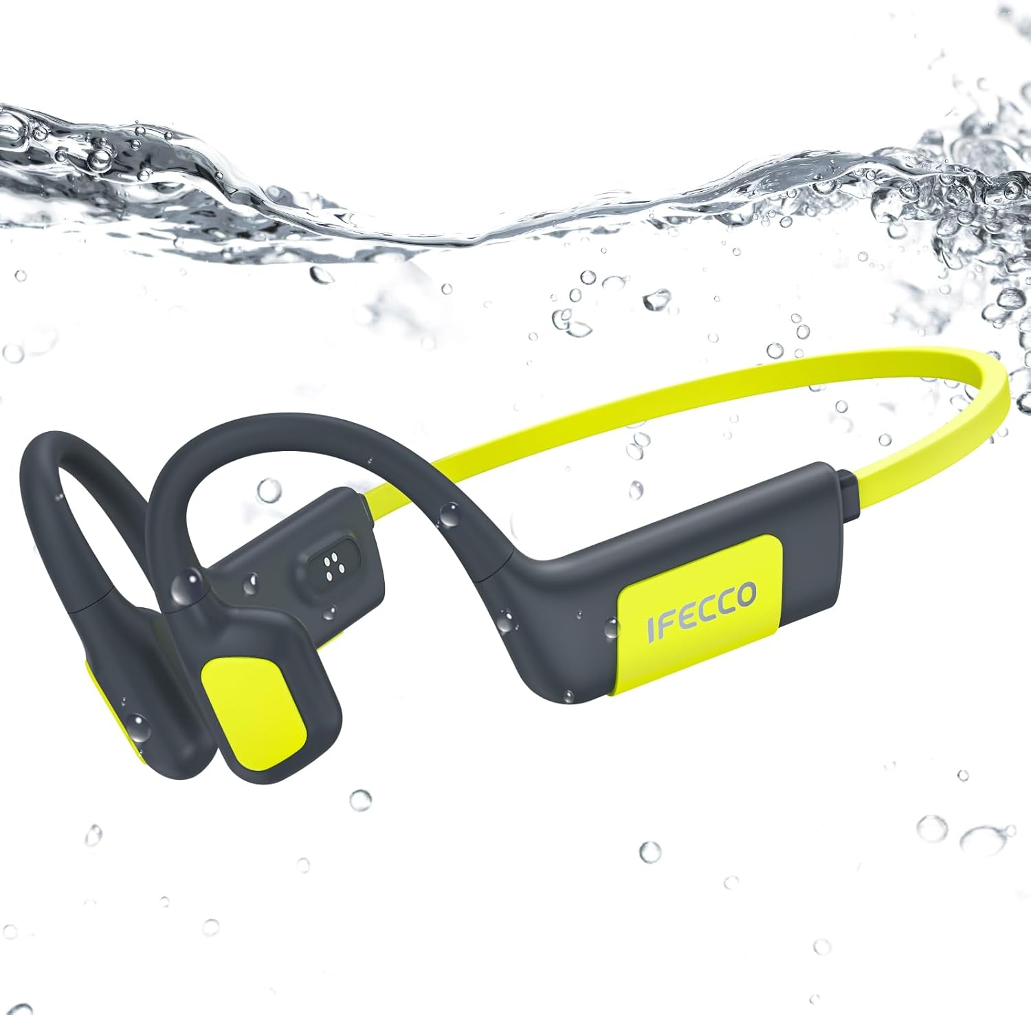 IFECCO Swimming Headphones Underwater – IP68 Waterproof Bone Conduction Headphones Bluetooth 5.4, Op… IFECCO Swimming Headphones Underwater – IP68 Waterproof Bone Conduction Headphones Bluetooth 5.4, Op…