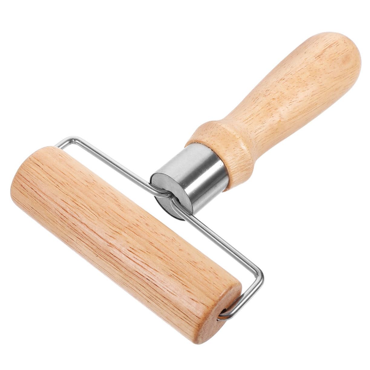 MAGICLULU 5piezas Rodillo De Madera Para Hornear Herramienta De Cocina Ergonómica Para Pasteles y Pizza Rodillo Antiadherente De Madera Natural Para Repostería y Masa De Pizza