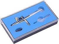 Vista 2 de CHIMAERA Kit de aerógrafo de acción única de 0.016 in, juego de pistola de cepillo de aire de alimentación por gravedad para modelos de pintura
