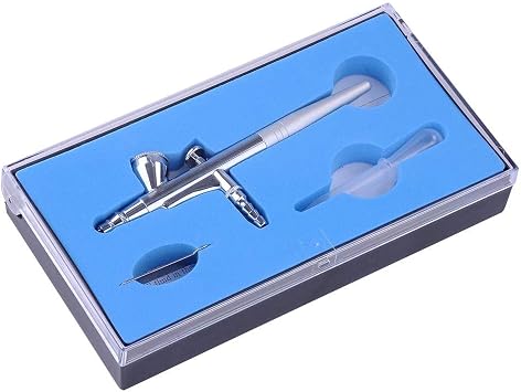 CHIMAERA 0.4mm Single Action Airbrush Kit, Gravity Feed Air Brush Gun Set for Painting Models, Cake Decorating, Nail Art, Makeup, Shoes, Crafts, Multi-Purpose Spray Tool with Easy Clean Cup