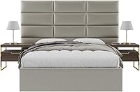 Vista 72 de Vänt - Paneles tapizados de cabecera para montar en la pared, diseño Elizabeth, 120 x 46 pulgadas, configuración de 16 paneles individuales