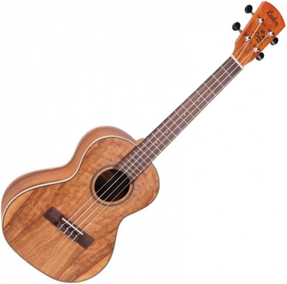 Vintage VUT90 Laka Series Tenor Ukulele - Acoustic Solid Koa Top Ukulele