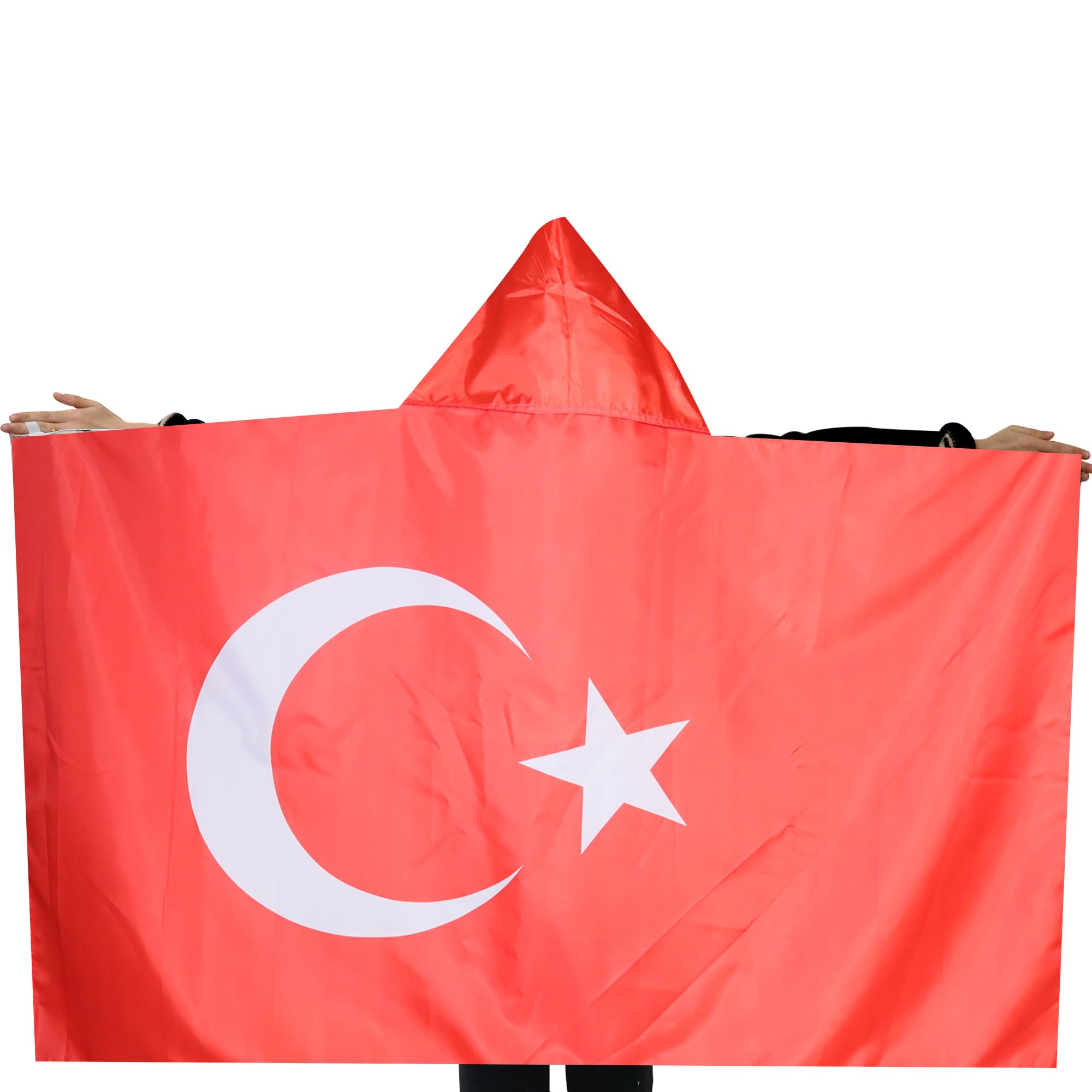 Bandiera Turchia (Türkiye) 250x150 Cm – Tessuto Resistente 100 G/m², Occhielli In Ottone, UV Resistant - 5