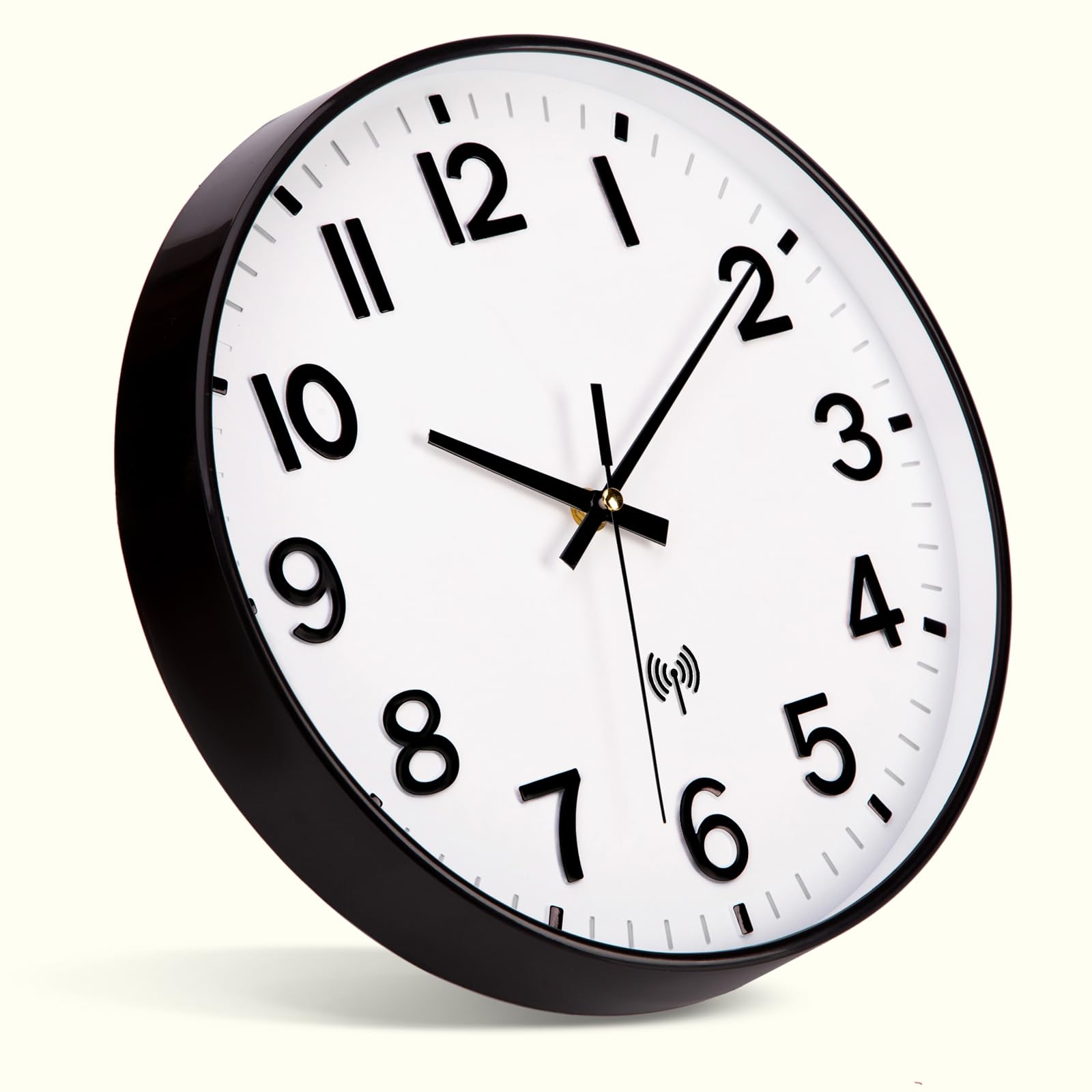 VINILITE Funkuhr Wanduhr Mit Thermometer Und Hygrometer