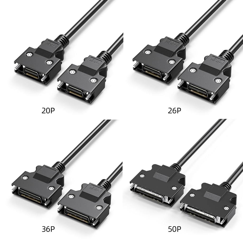 GMBYLBY SCSI Control Cable SCSI Cable Connectors Double Shielding Enhances Durability CN20P CN26P CN36P CN50P
