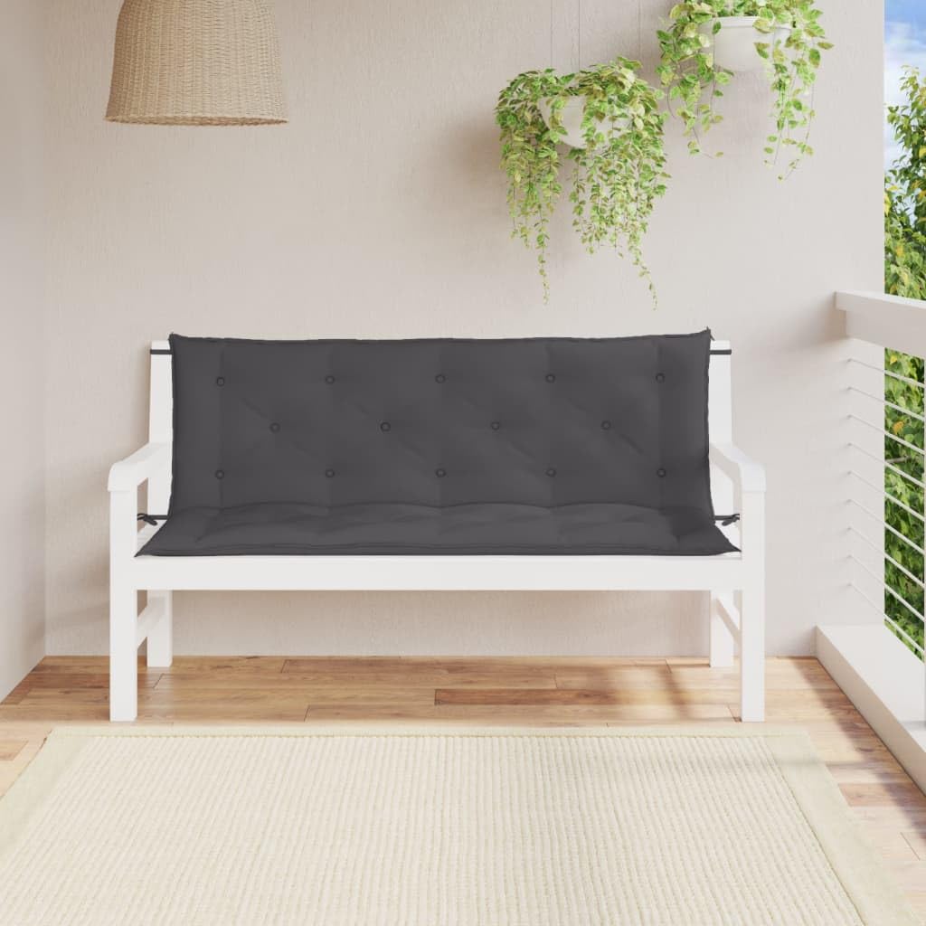 vidaXL Cojín para balancín de tela gris antracita 150 cm