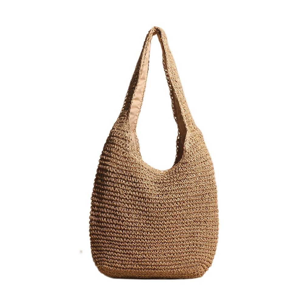 MININAI Straw Hobo Bags for Women Vintage Handbag Tote Bag Boho Crochet Beach Bag Trendy 2026 Handwoven Shoulder Bags Purse
