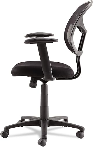 Miniatura 7 de OIF Silla de trabajo de malla giratoriainclinable con brazos ajustables, soporta hasta 250 libras, altura del asiento de 17.72" a 22.24", color negro