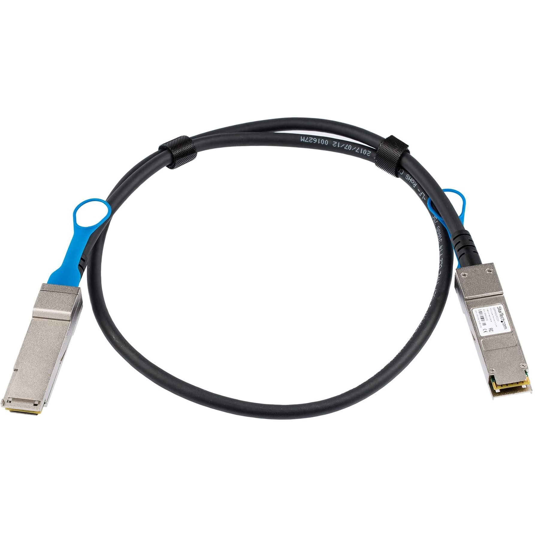 StarTech Cavo QSFP+ 40G Twinax Passivo DAC Conforme MSA 1m (QSFP40GPC1M) | Connessione Diretta 40 Gigabit, Bassa Latenza e Basso Consumo, Ideale per Switch e Data Center