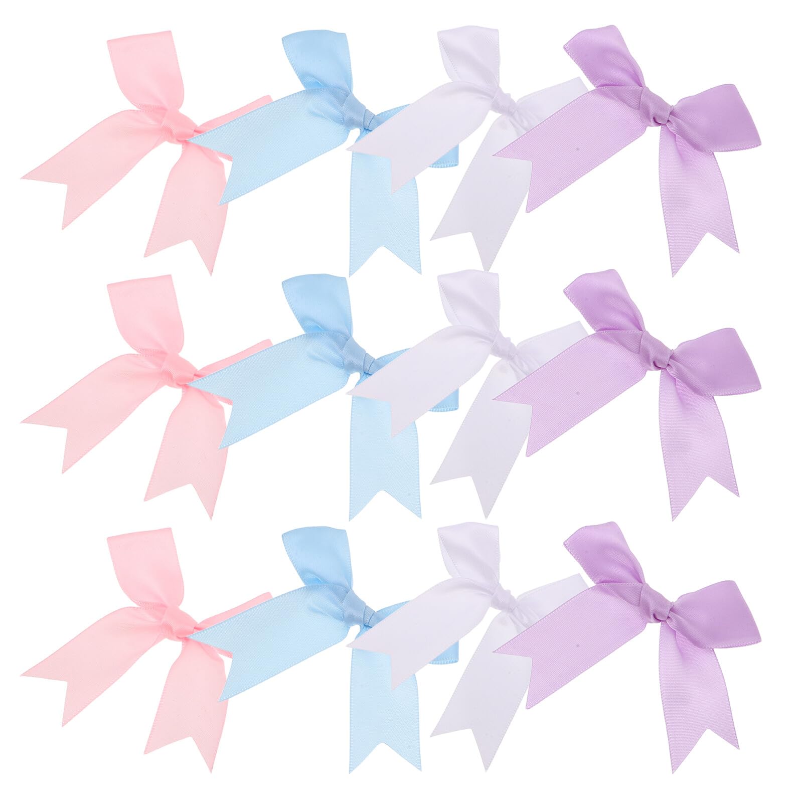 Lazos diminutos rosa azul y morado BELLIFFY listos para costura y ropa DIY