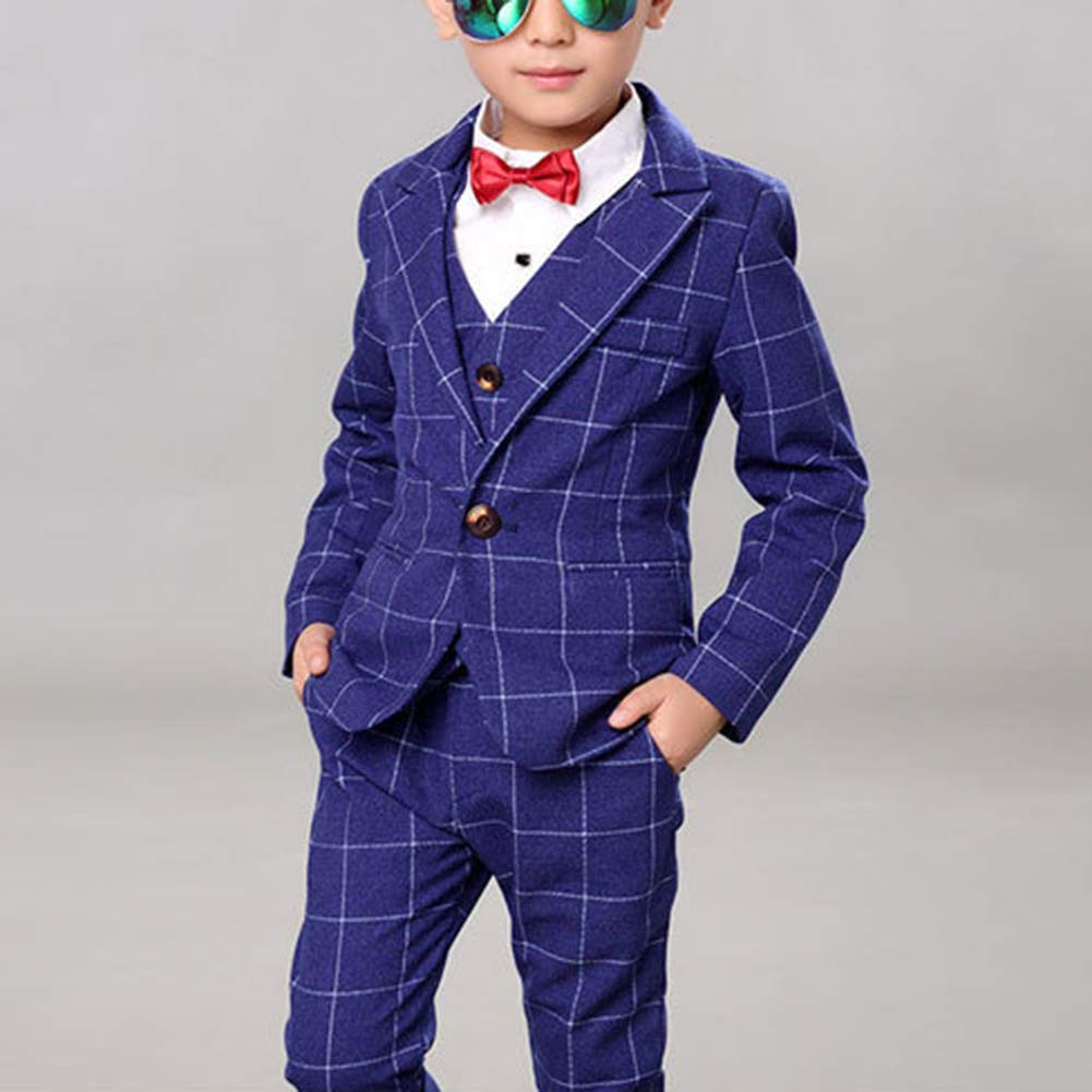 Traje Conjunto De Bebés Niños 3 Piezas Elegante para Ceremonia Bautizo Comunión