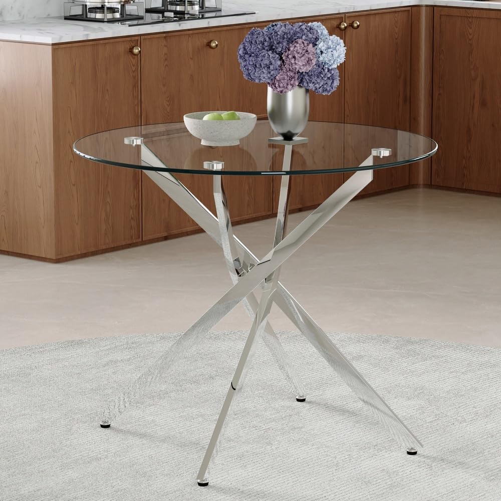 Table Ronde 88 cm : Solution Gain de Place pour Cuisine et Petits Espaces