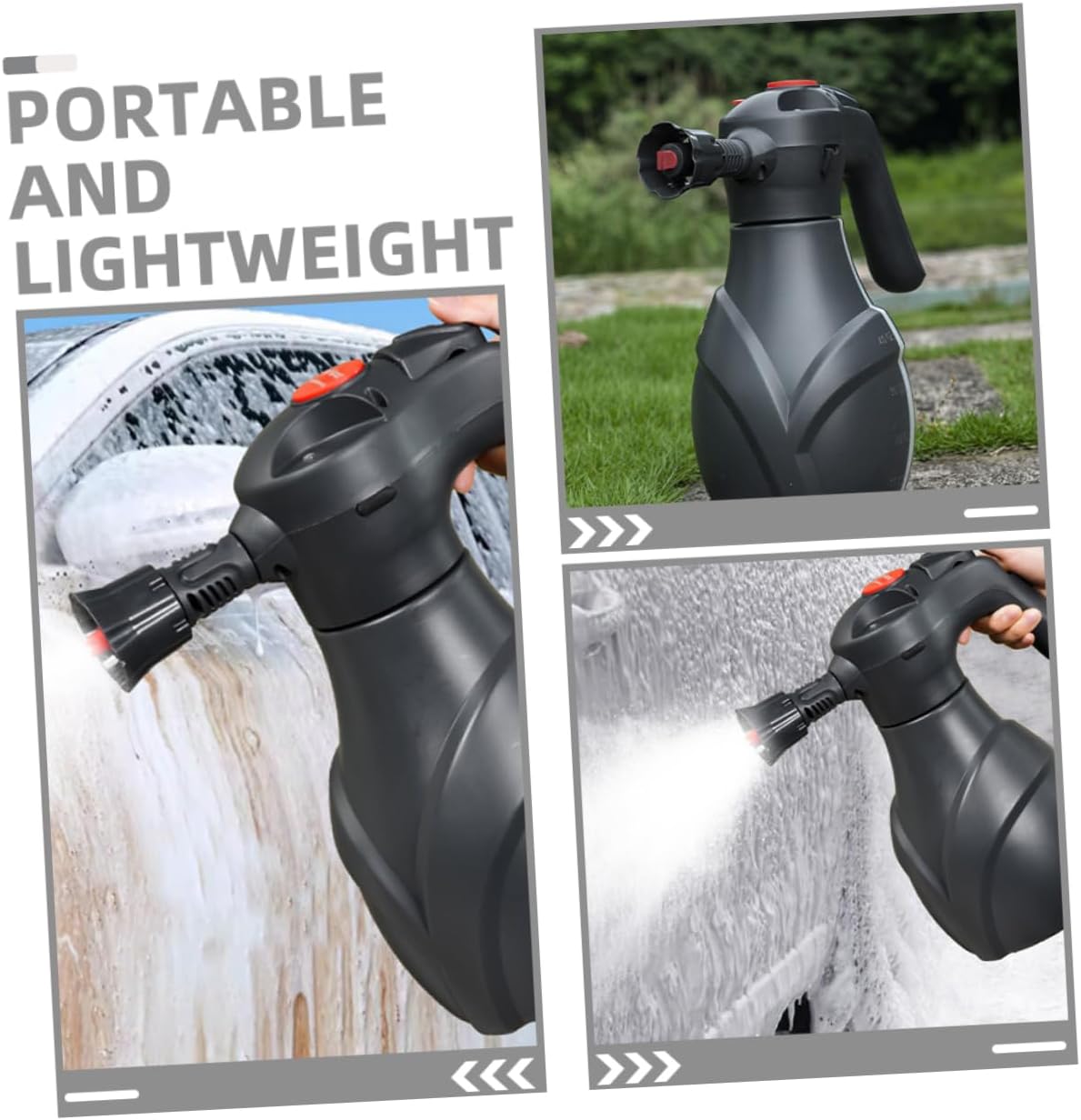 CHILDWEET Electric Foam Sprayer High Pressure Garden Car Wash Tool Rechargeable and Portable Multifunctional Sprayer for Efficient Plant Watering and Cleaning Tasks