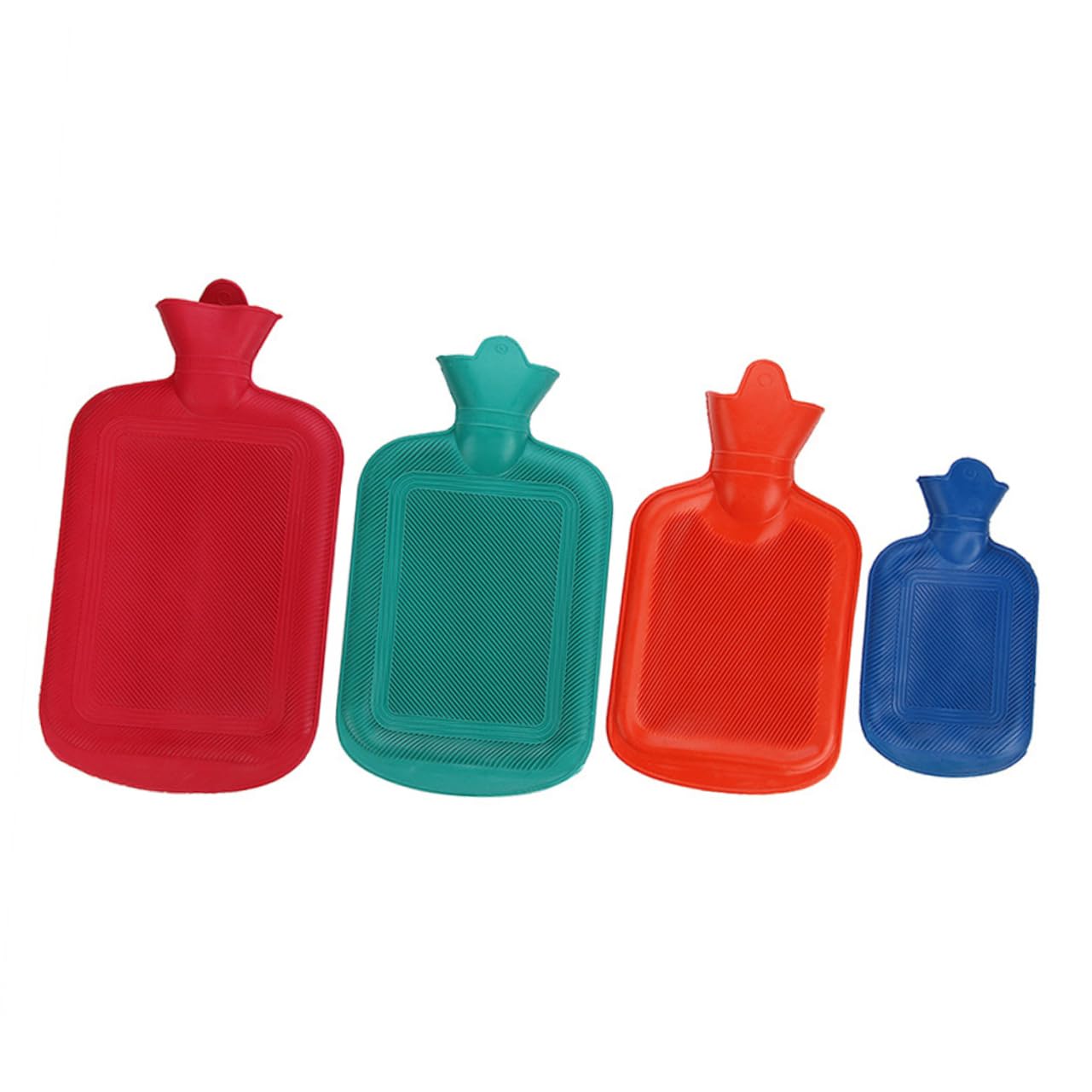 TOVINANNA 450ml High Density Rubber Hot Water Bottle Leakproof Hot Cold Water Bag for Muscle Soothing Random