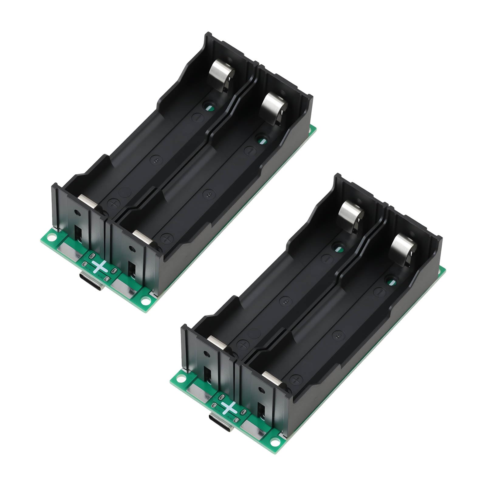 EMSea Módulo de Carga de Refuerzo de Batería de Alta Potencia de 2 Piezas 15 W 5 V 3 A para 2 Celdas de Iones de Litio 18650