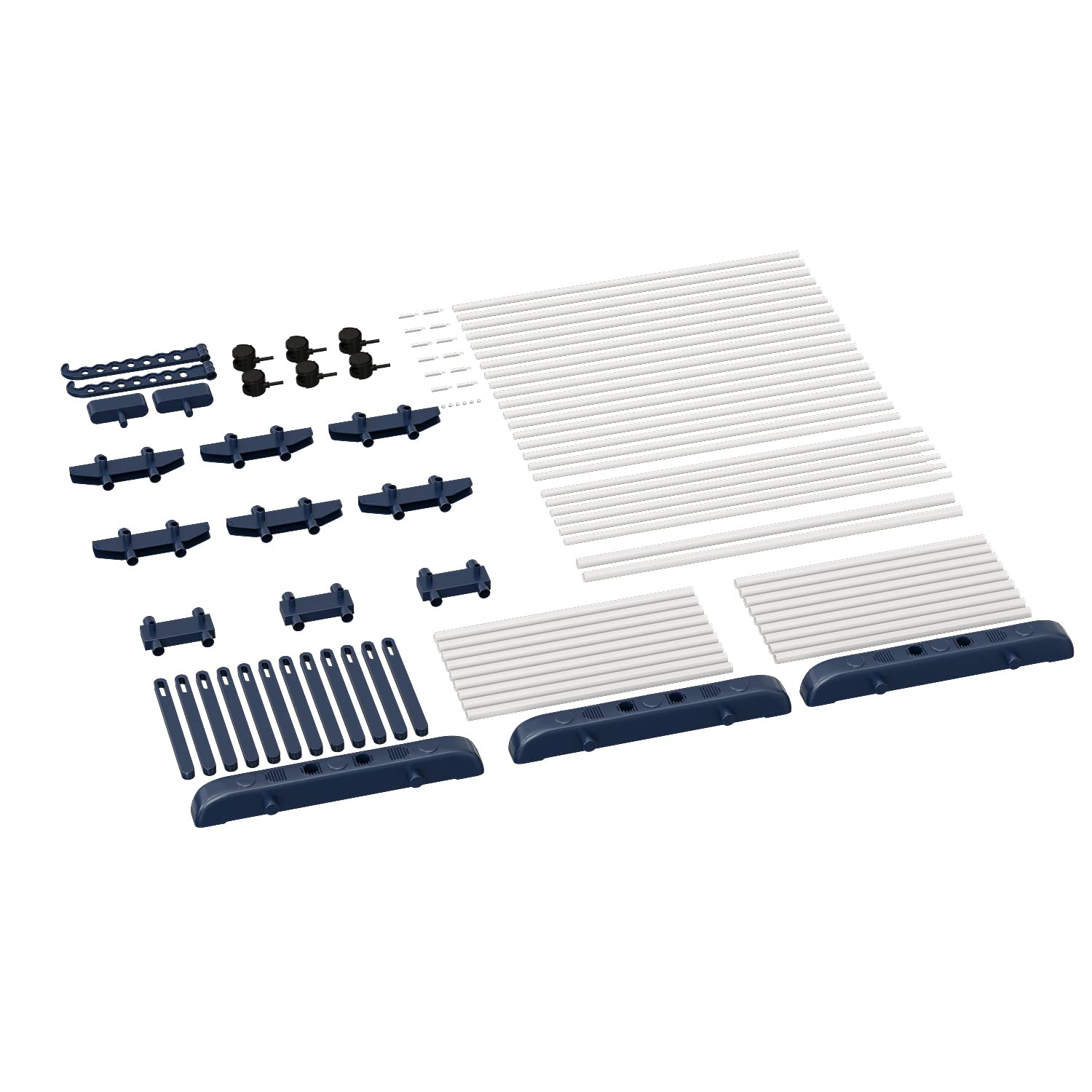 3 Niveles Tendedero Torre Vertical 75-200cm Extensible Plegable Resistente Portatil Acero Inoxidable Clothes Drying Rack para Exterior Terraza Balcon (Azul Blanco)