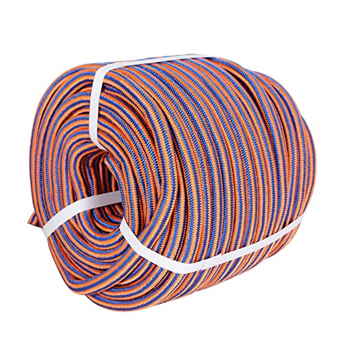 elfinrm Arborist Tree Rope, 1/2inch by 150FT, 12 Strand Bull Rope up to 8000lbs Tensile Strength, Blue and Orange