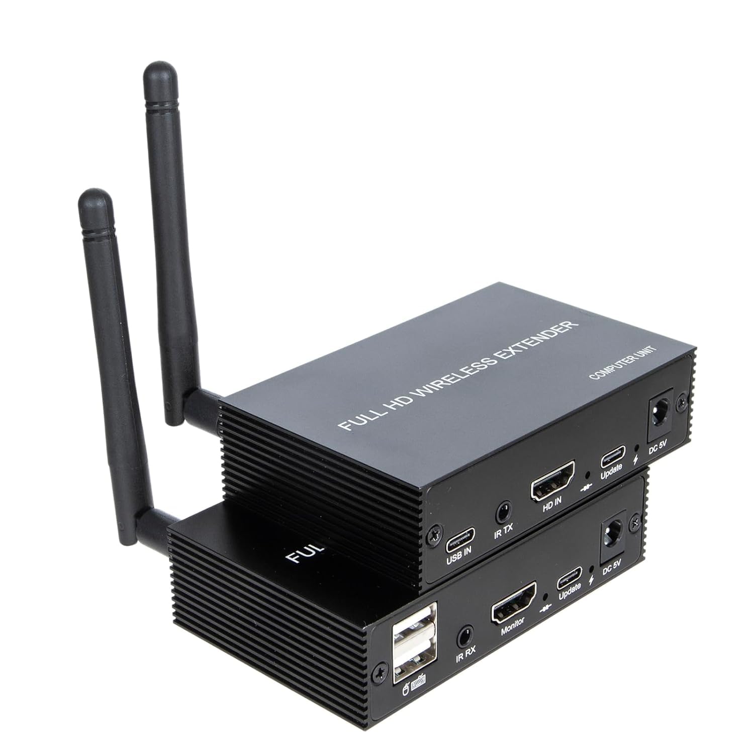 atdaraz 1 Pair Wireless KVM 200m Video Audio Transmitter Receiver Compatible HDMI Extender Display Adapter Support Mouse and Keyboard-image-43