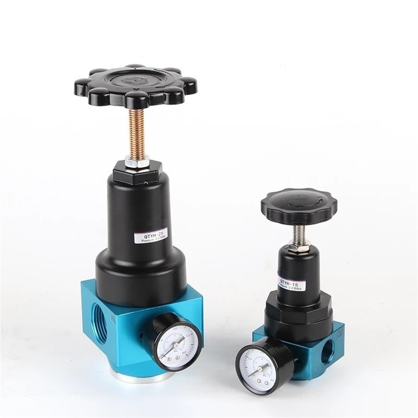 QTYH-8 QTYH-10 QTYH-15 QTYH-25 QTYH-50 1/4 3/8 1/2 2 BSPT przyłącze wlotowe pneumatyczne wysokie ciśnienie 0~40 bar regulator powietrza z manometrem (QTYH-20)