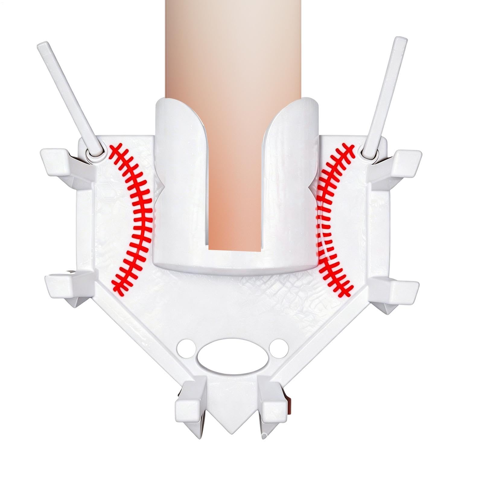 Fledermaus-Halter, Organizer, Baseball-Zaunregal, Dugout-Aufhänger mit mehreren Schlitzen, Flaschenständer mit kompaktem Design, Sportzubehör, 20 x 20 cm, Coaching-Zubehör für Training