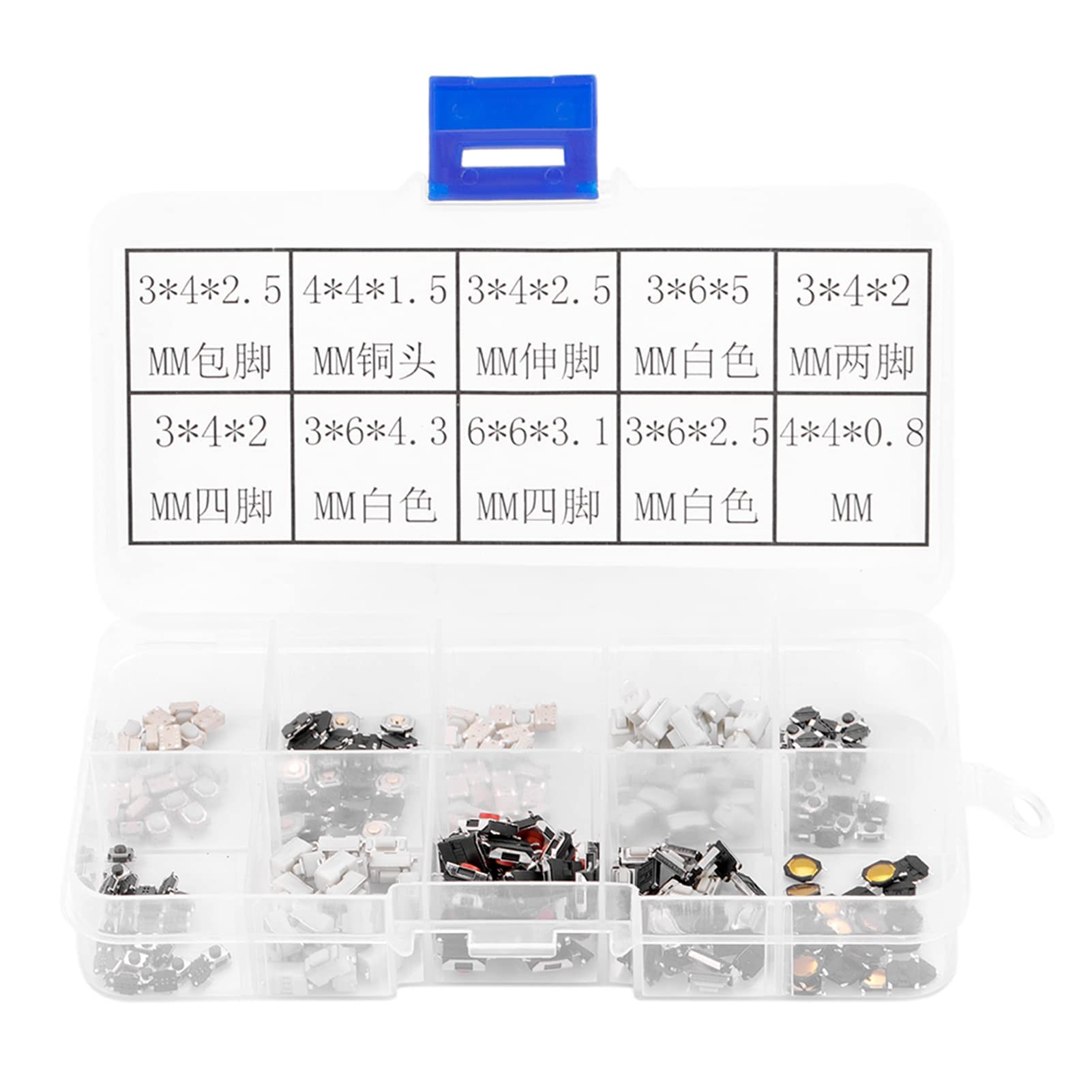 Youmile 100-Pack 6x6x5 mm Miniatuur Micro Momentary Tactile Tact Touch Youmile 100-Pack 6x6x5 mm Miniatuur Micro Momentary Tactile Tact Touch
