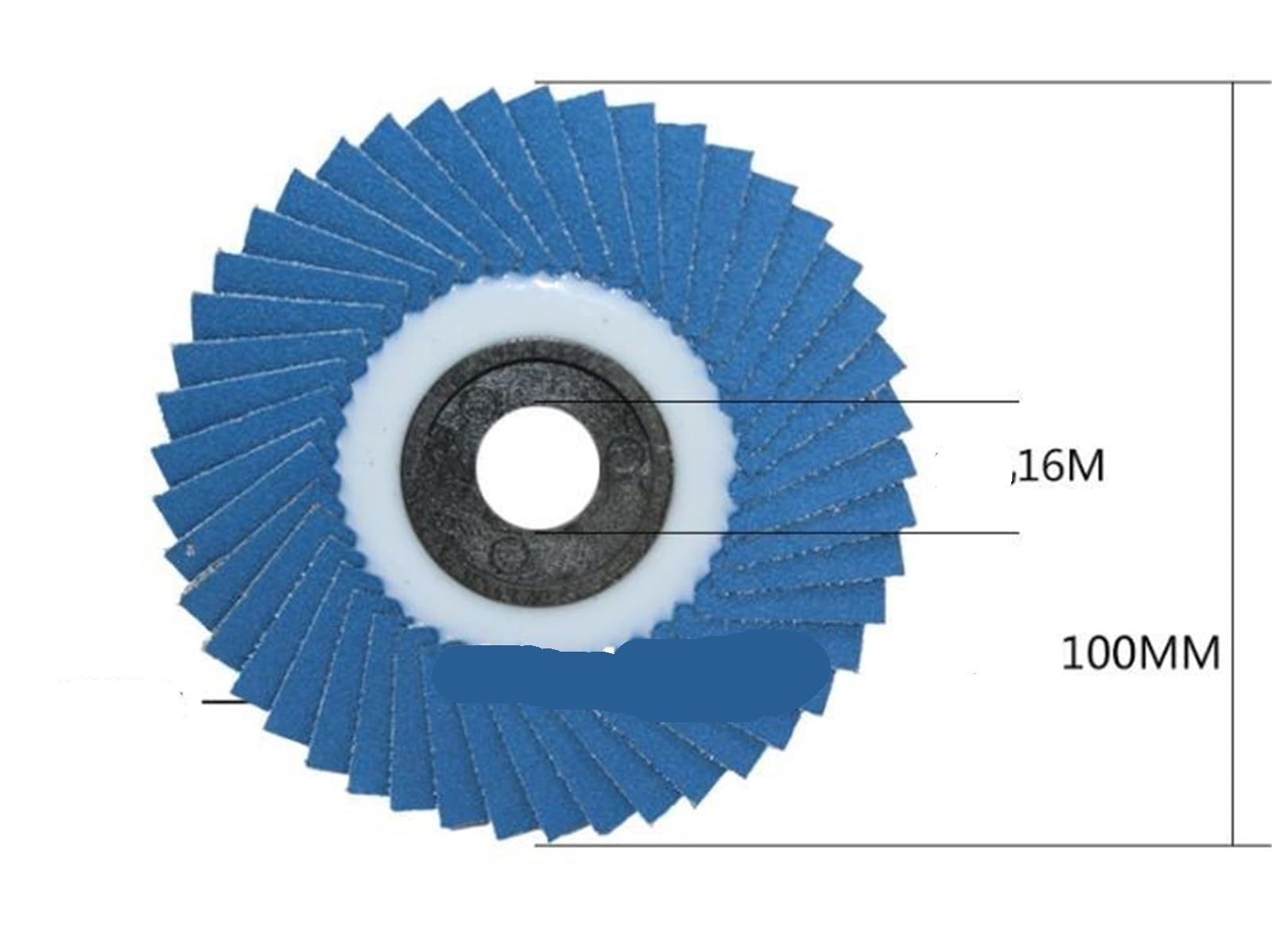 Dischi abrasivi lamellari da 10/20 pezzi grana 80/320 | Dischi abrasivi for smerigliatrice con lamelle a grana 100 * 16mm Ruote morbide for smerigliatrice angolare(80gritx20pcs)