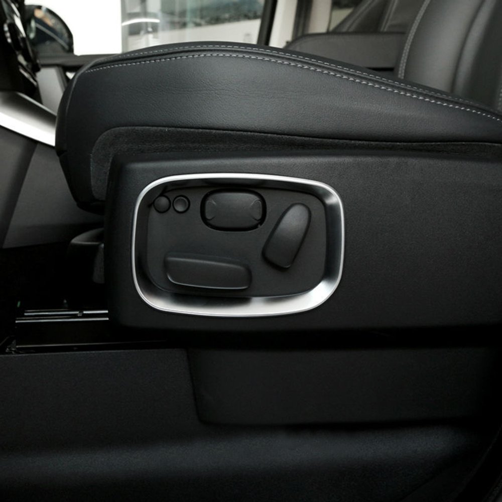 metyoucar ABS Chrom Seite Sitz Anpassung Rahmen Aufkleber Rahmen Cover Trim