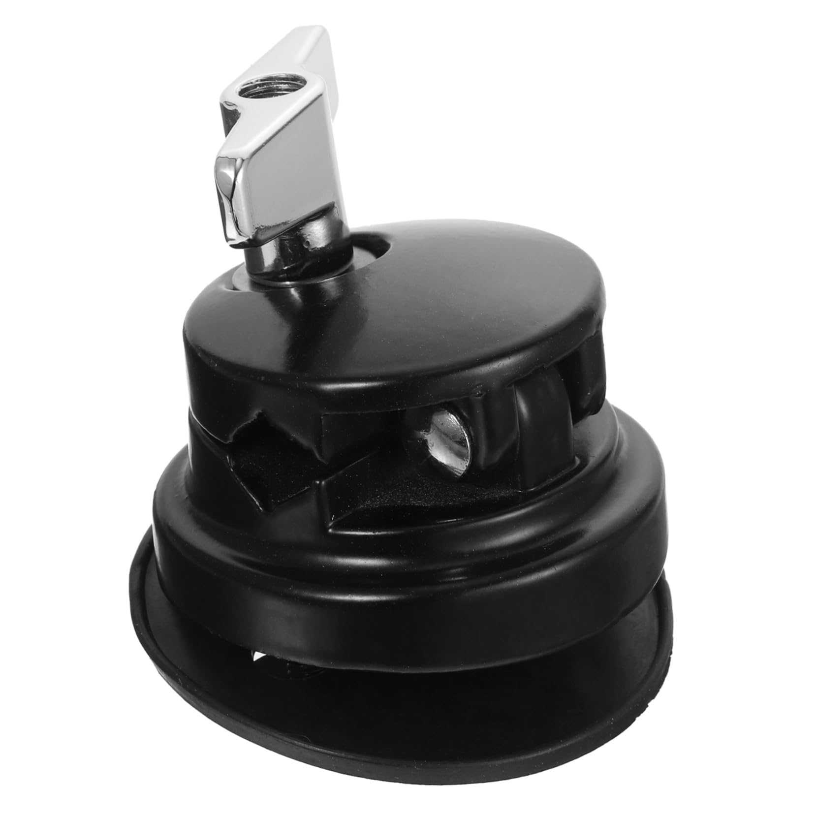 iplusmile Soporte de Montaje para Base Pata de Tom Negro de Hierro Niquelado Función de Ajuste para Kit de Batería en Escenario o Estudio