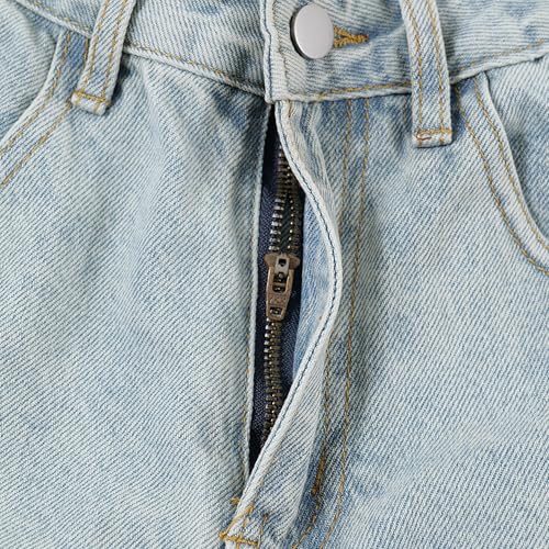 XYXIONGMAO Men's Blue Denim Heavy Washed Multi-Pocket Cargo Pants Functional Hip Hop Techwear Streetwear Slacks Jeans4