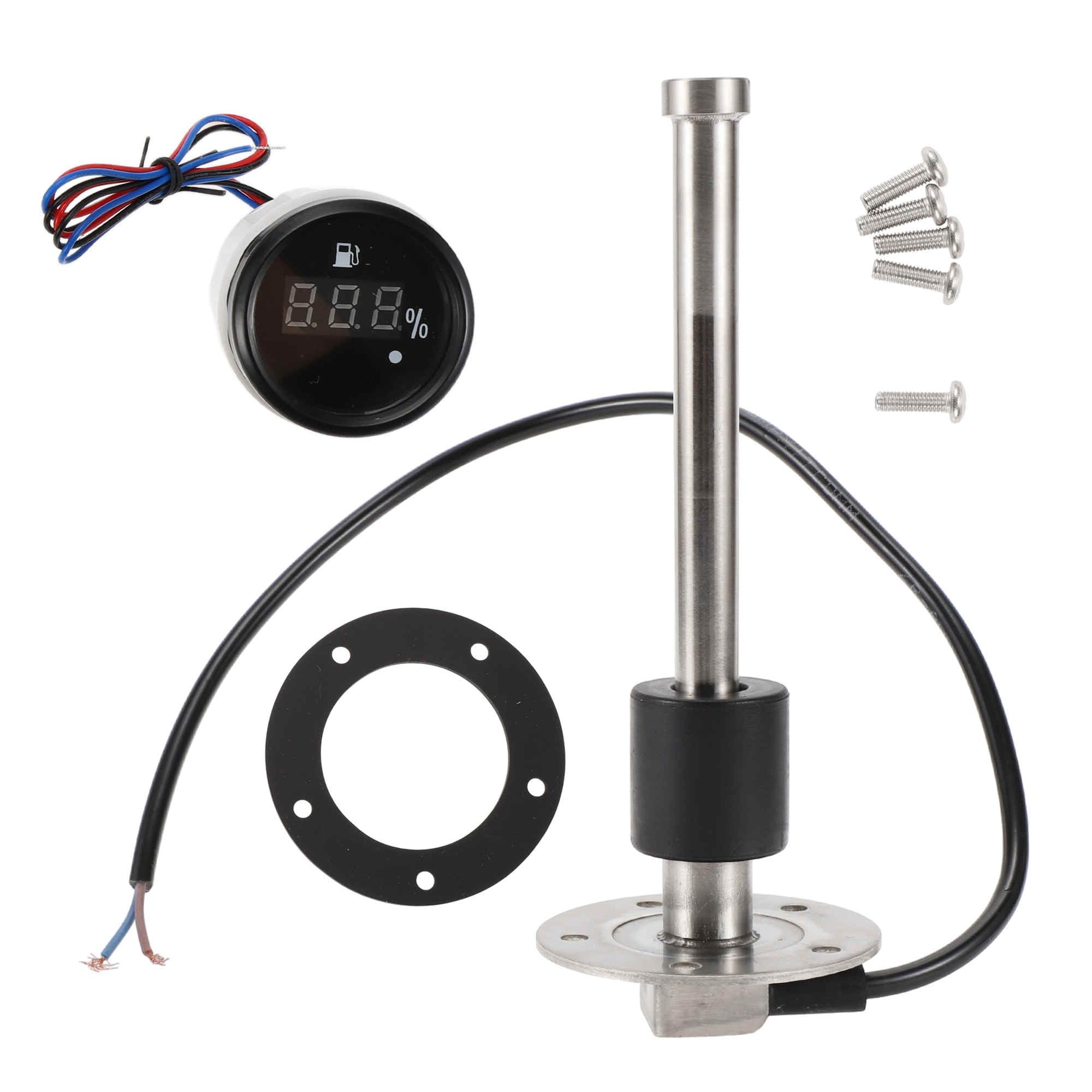 A ABSOPRO 180mm Fuel Sending Unit and Gauge Kit 7.1" for Boat Car Truck RV Fuel Sending Unit Marine Fuel Sender Unit