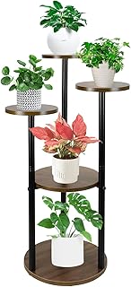 Plant Stand Indoor, 5 Tier Plant Stands for Indoor Plants, Corner Plant Stand Tiered Indoor Plant Stands Modern Flower Stand Multiple Potted Planters Display Rack for Patio, Living Room, Balcony