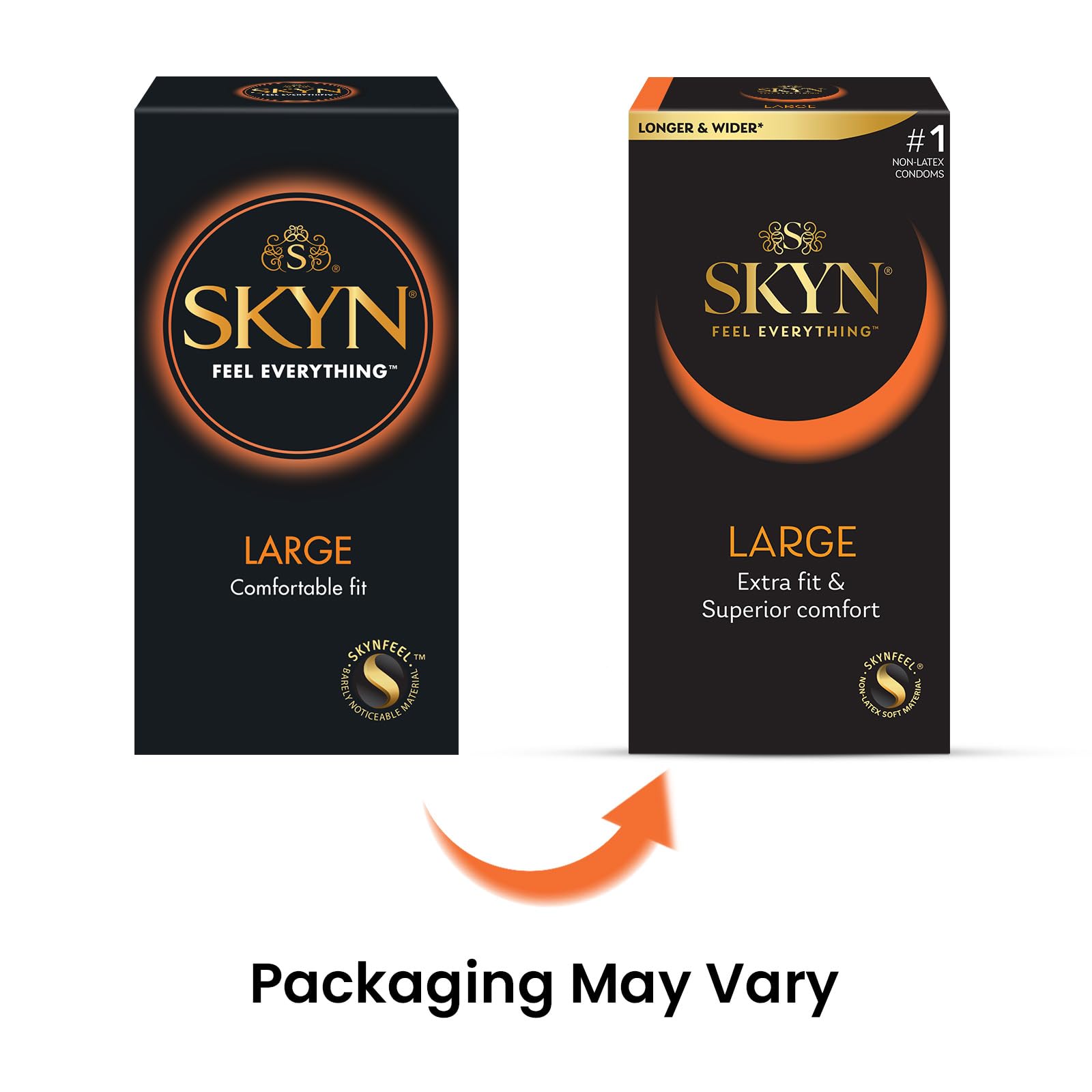 SKYN Skynfeel - Preservativi extra grandi (72 pezzi) | Preservativi senza lattice, larghezza 56 mm