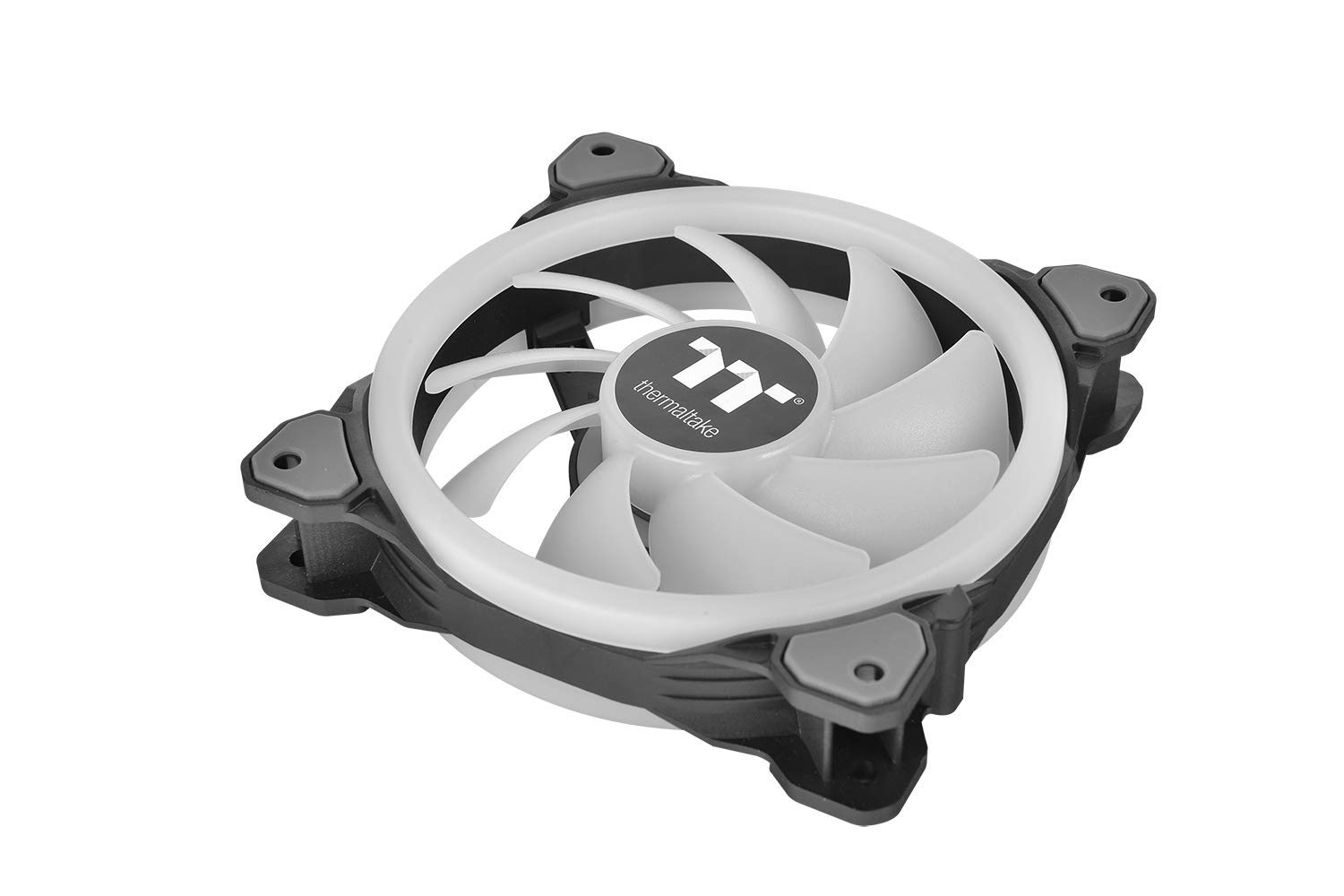 Thermaltake Riing Trio 12 RGB Ventola per PC Case con 12 LED RGB, Nero