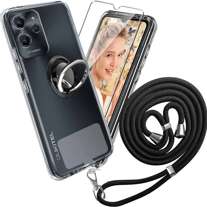 Custodia per Oukitel C32, Ultra Sottile Caso Backcover Protezione Posteriore Morbido TPU Silicone Shell Case Protettivo Copertura Cover per Oukitel C32 (6,52) - KE114