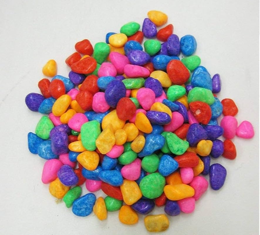Multicolour Stones for Gardening Pots - 500 gm-image-42