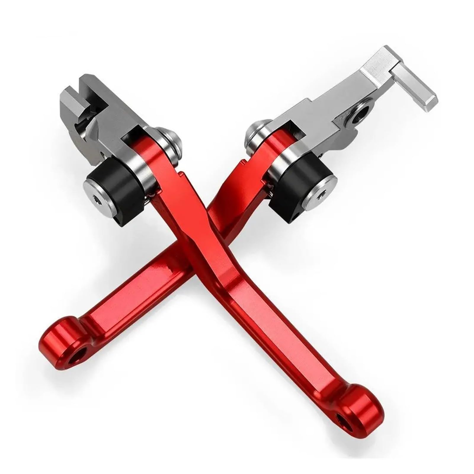 Hguvsjd A Pair Red For Xr230 Xr250 Xr400 Xr650r For Motard Dirt Bike Motorcoss Pit Pivot Foldable Brake Clutch Levers Motorcycle Brake Lever(A Pair Red)