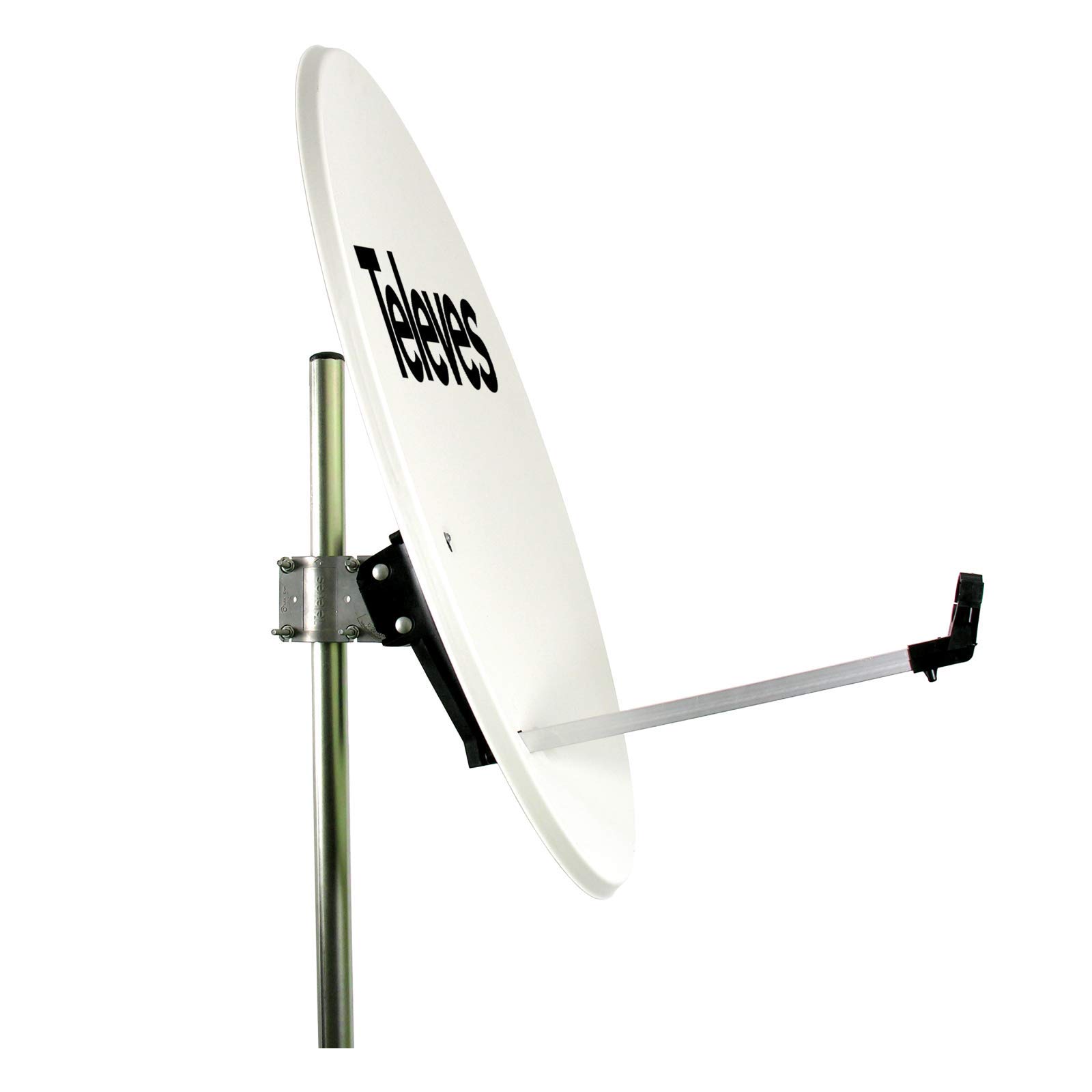 Kit Antena PARABOLICA 63cm Aluminio + Mezclador DE SATELITE + Toma Final SEPARADORA DE SEÑALES