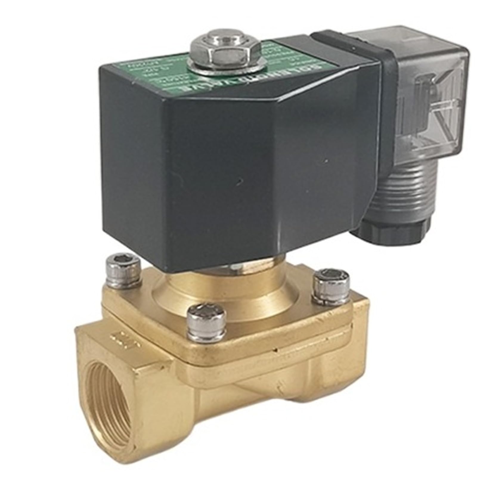 Électrovanne eau G1" NF DC 24V en laiton à action directe pour air et huile