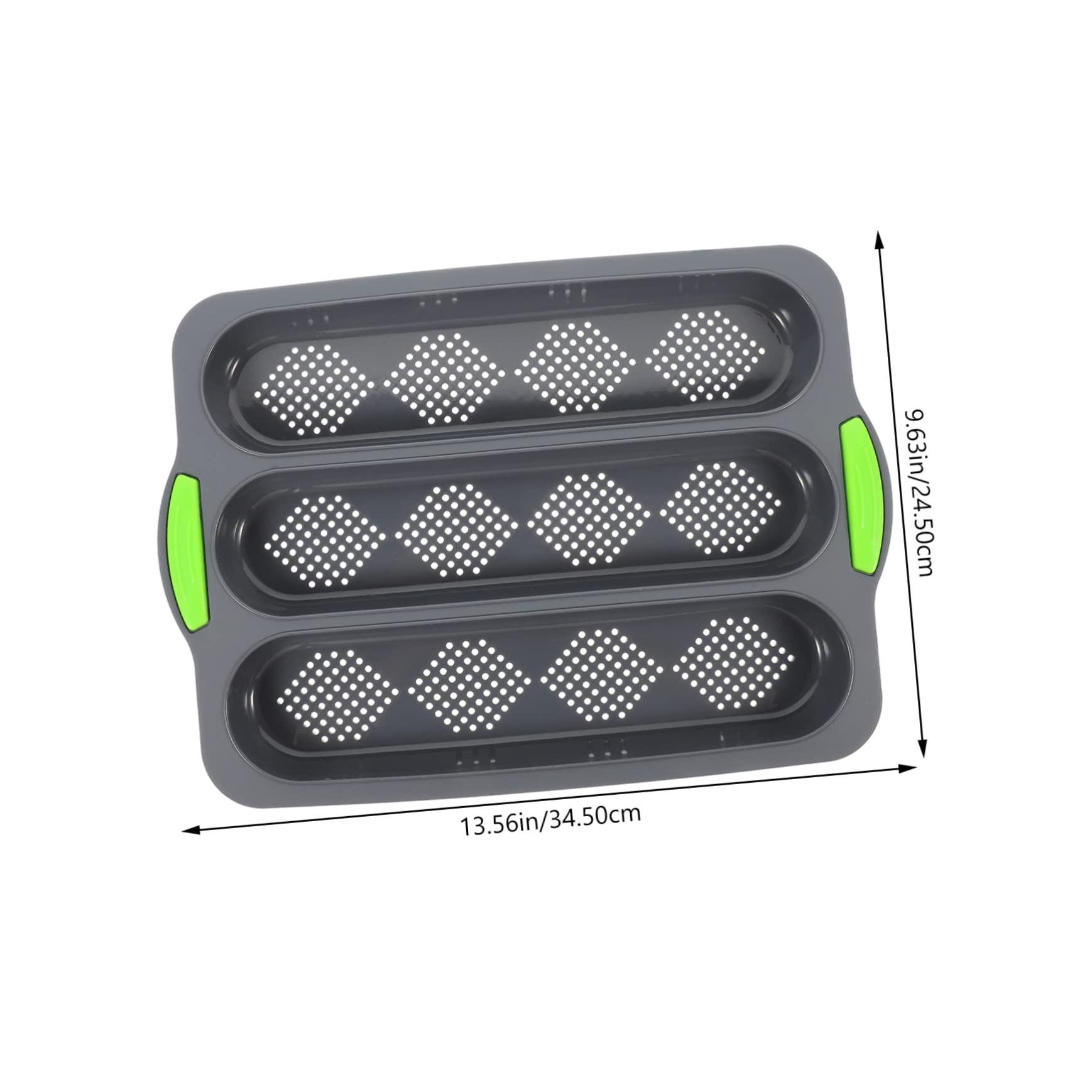 Mikinona Silicone Baking for Nonstick Bread Tray Slots Baking Pan for Homemade French Bread Easy to Clean and