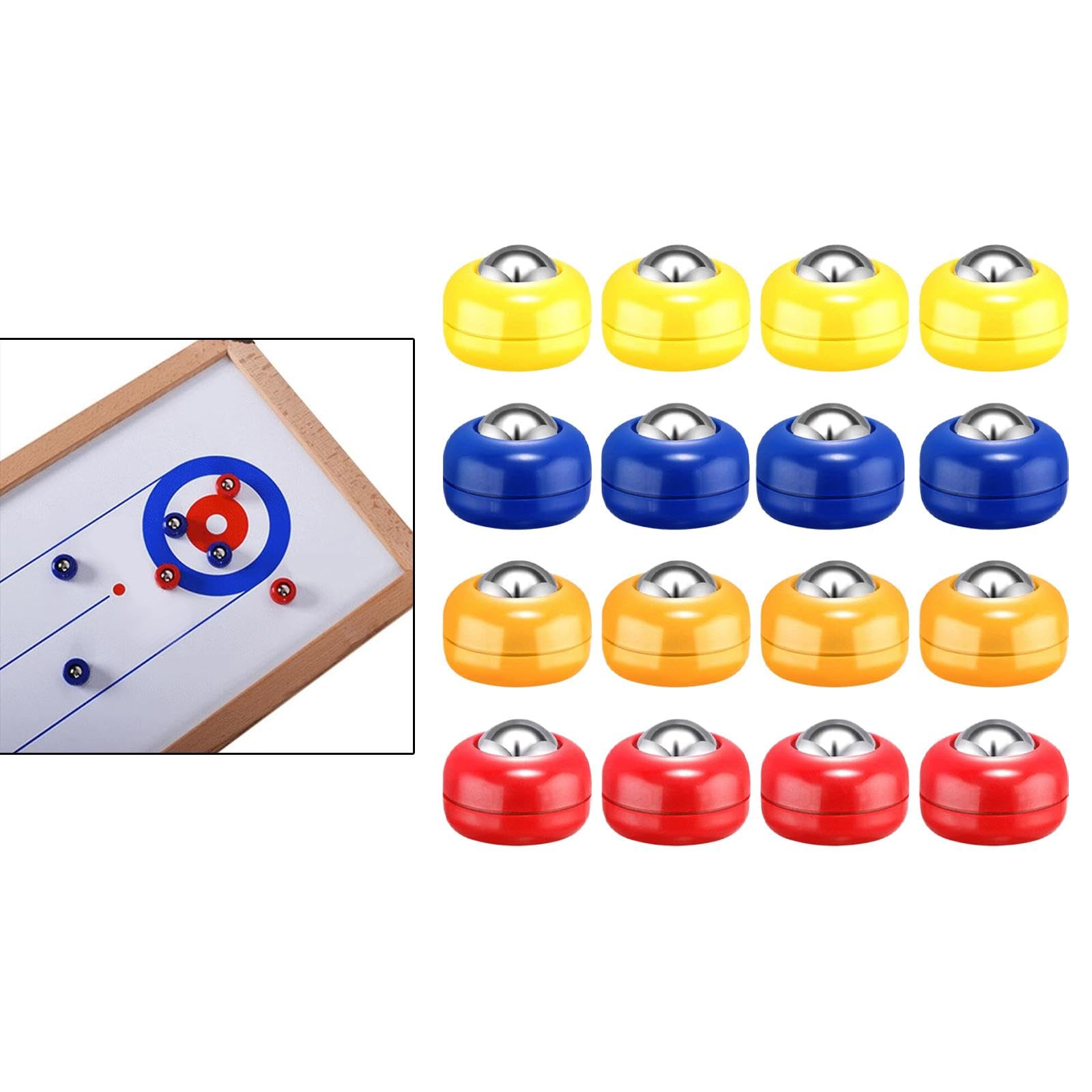 16 Stück Mini Shuffleboard Pucks, Shuffleboard Tisch Pucks für Spiele, Familie Und Zuhause