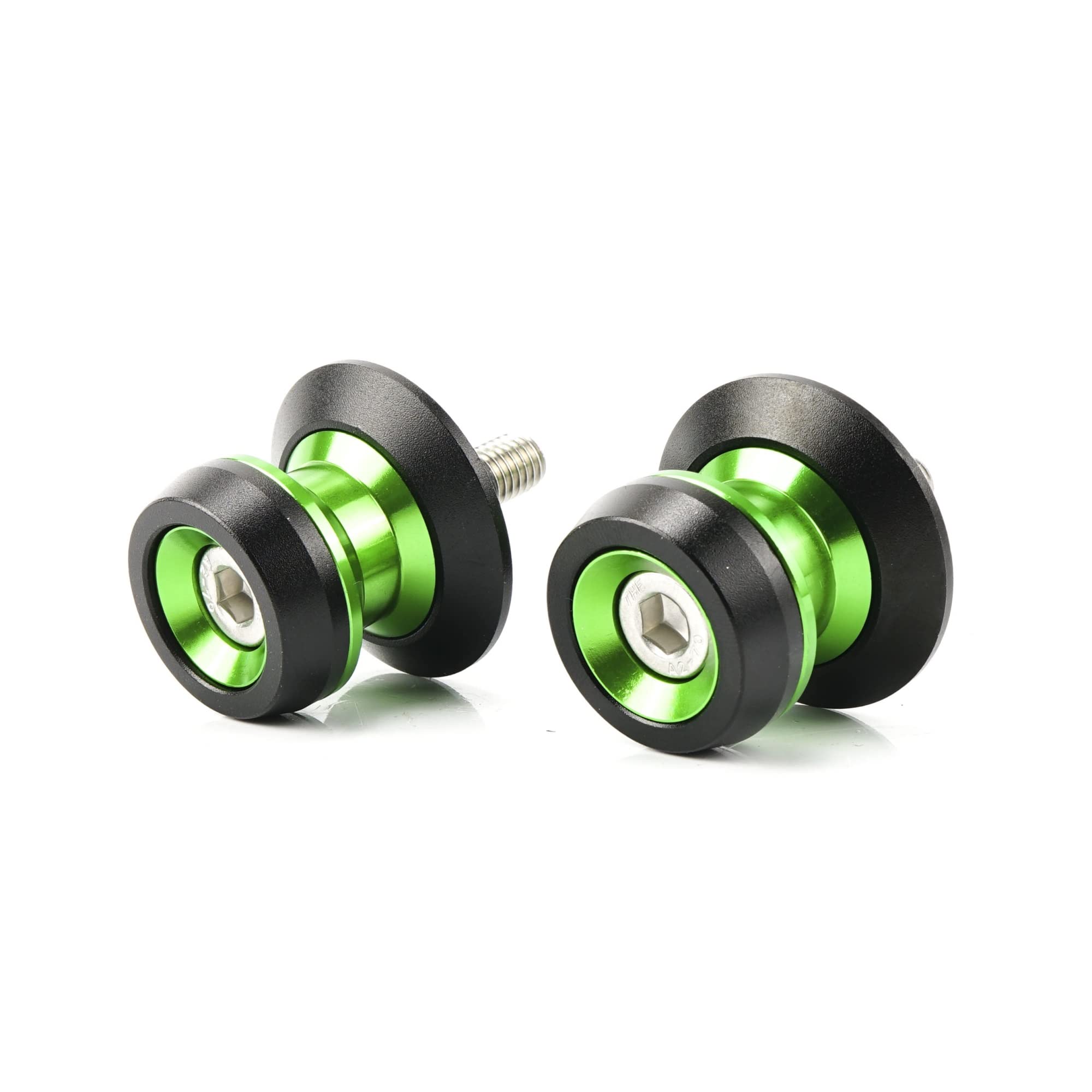 Bobine de bras oscillant 8mm curseurs de protection et levage moto vert